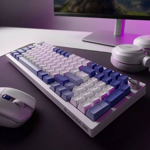 Бездротова клавіатура Proove Gaming Slicker Special Edition (Ukraine Layout) black/purple 64793 фото