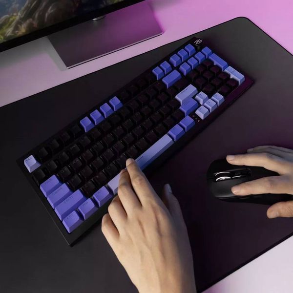 Бездротова клавіатура Proove Gaming Slicker Special Edition (Ukraine Layout) black/purple 64793 фото