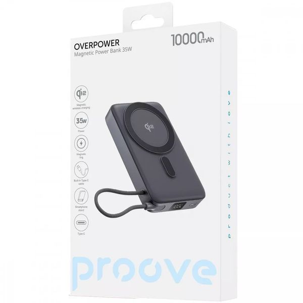 Портативна Батарея Proove OverPower 35W 10000mAh Qi2 941497 фото