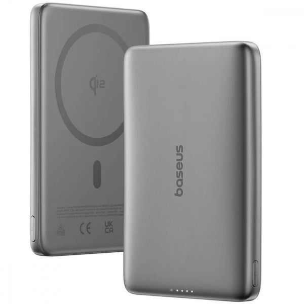 Портативна Батарея Baseus PicoGo Ultra-Slim AM41 Qi2 27W 10000mAh black 65220 фото