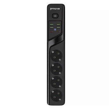 Мережевий фільтр Proove Power Strip P-04 (4 розетки + 4 USB + 2 Type-C) 2М 941340 фото
