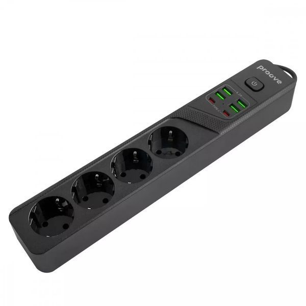 Мережевий фільтр Proove Power Strip P-04 (4 розетки + 4 USB + 2 Type-C) 3M 941342 фото
