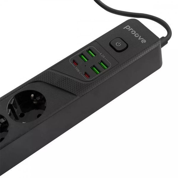 Мережевий фільтр Proove Power Strip P-04 (4 розетки + 4 USB + 2 Type-C) 3M 941342 фото